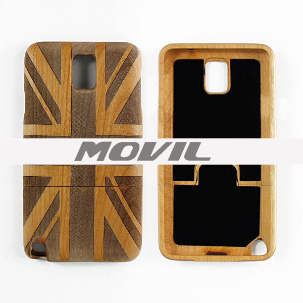 NP-2389 Funda de auténtica madera de bambú para Samaung Galaxy Note 3-0